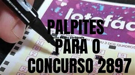 palpite da lotofácil